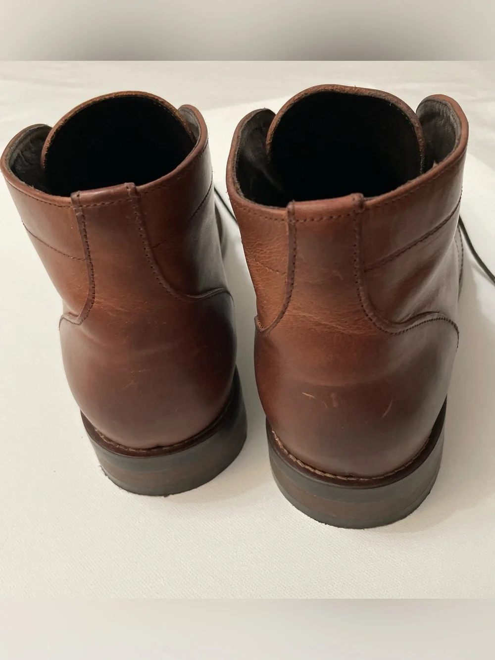 Rhodes Men's Felix Chukka Leather Boots in Brown Rust